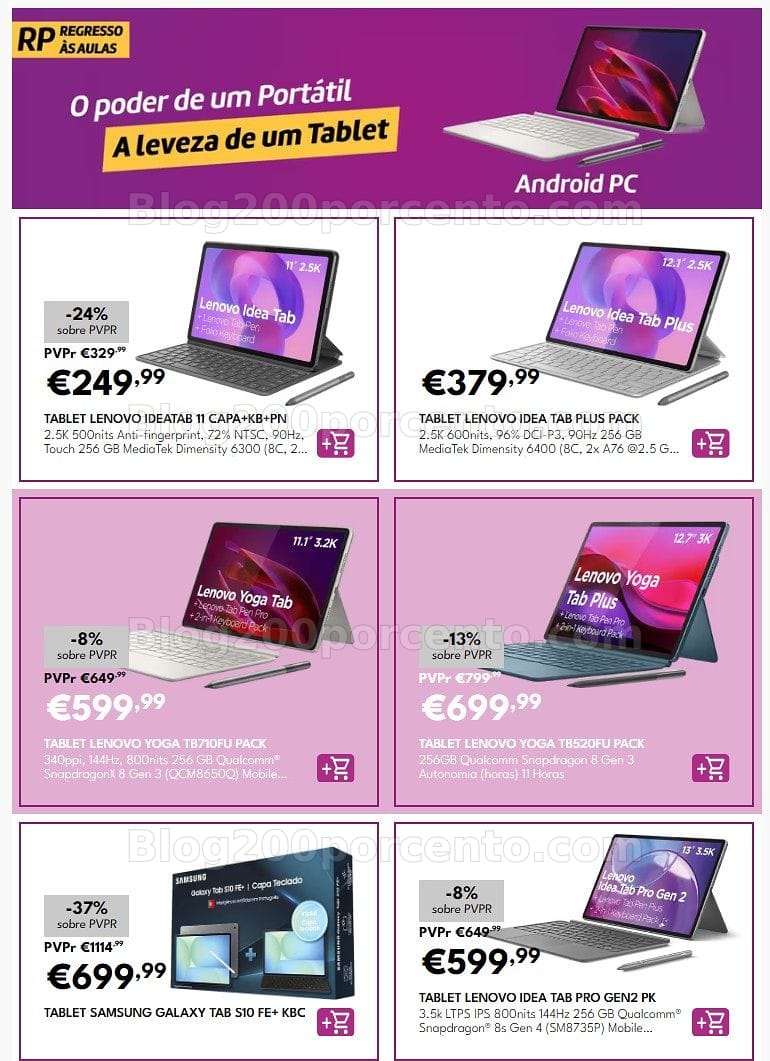 Antevisão Folheto RADIO POPULAR Especial Tablets e Smartphones Promoções de 1 a 30 setembro
